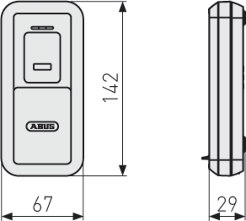 ABUS Bluetooth®-Fingerscanner HomeTec Pro weiß