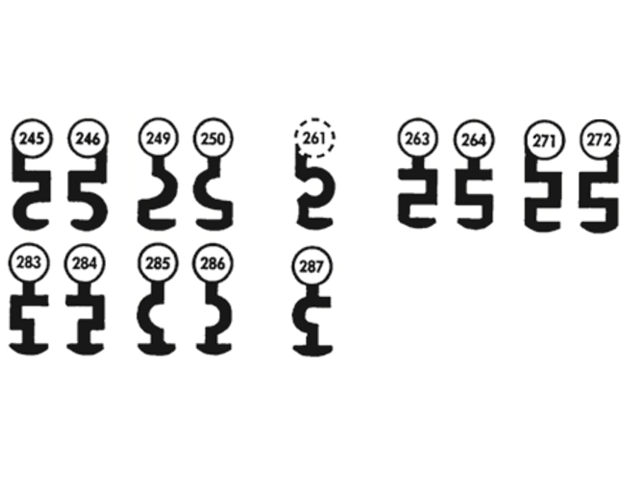 BÖRKEY BB-Zimmertür-Schlüssel Serie 946 | Nr. 1