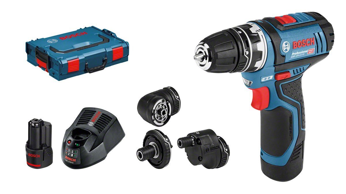 BOSCH GSR 12V-15 FC FlexiClick-Set