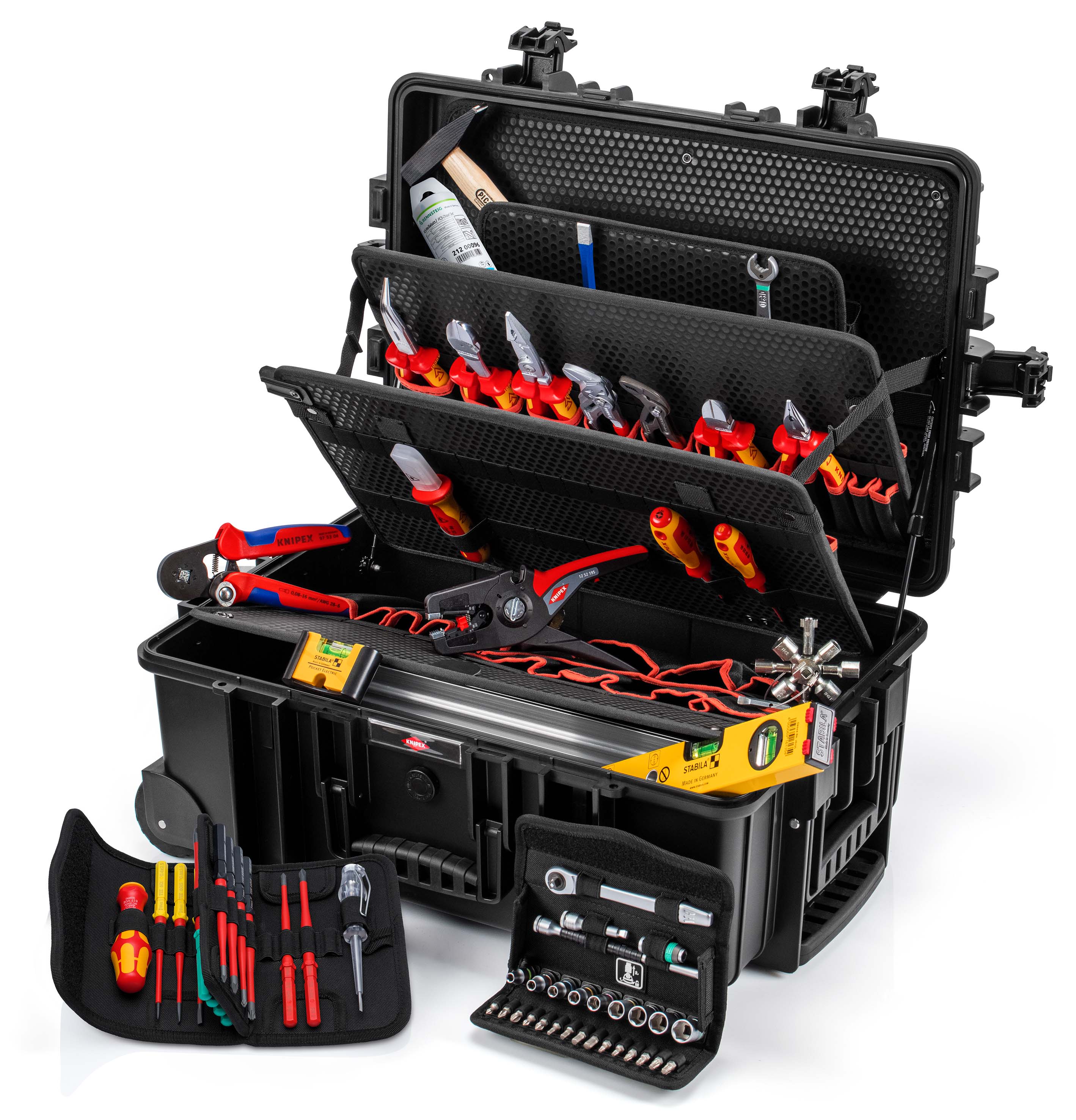KNIPEX Werkzeugkoffer "Robust45 Move" Elektro