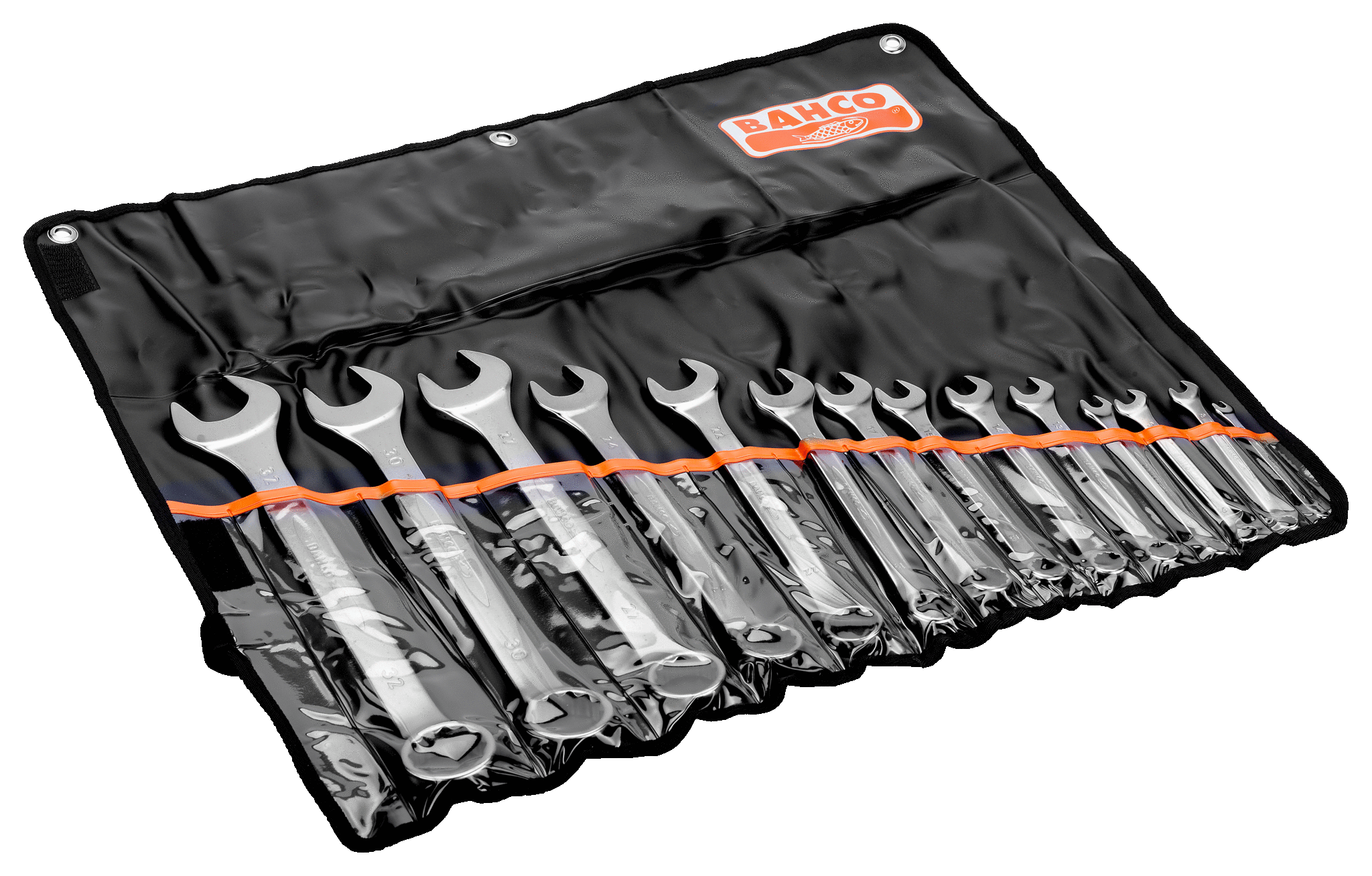 BAHCO Ring-Maulschlüssel-Satz in Rolltasche