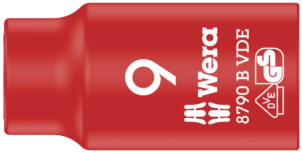WERA 8100 SB VDE 1 Zyklop Knarrensatz, isoliert