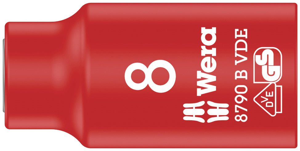WERA 8100 SB VDE 1 Zyklop Knarrensatz, isoliert