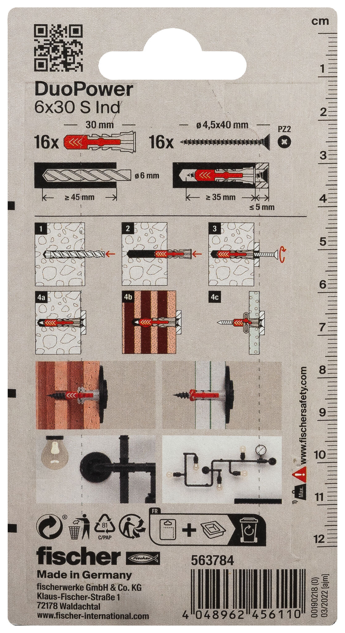 FISCHER DuoPower 6x30 S Ind 16Stk.