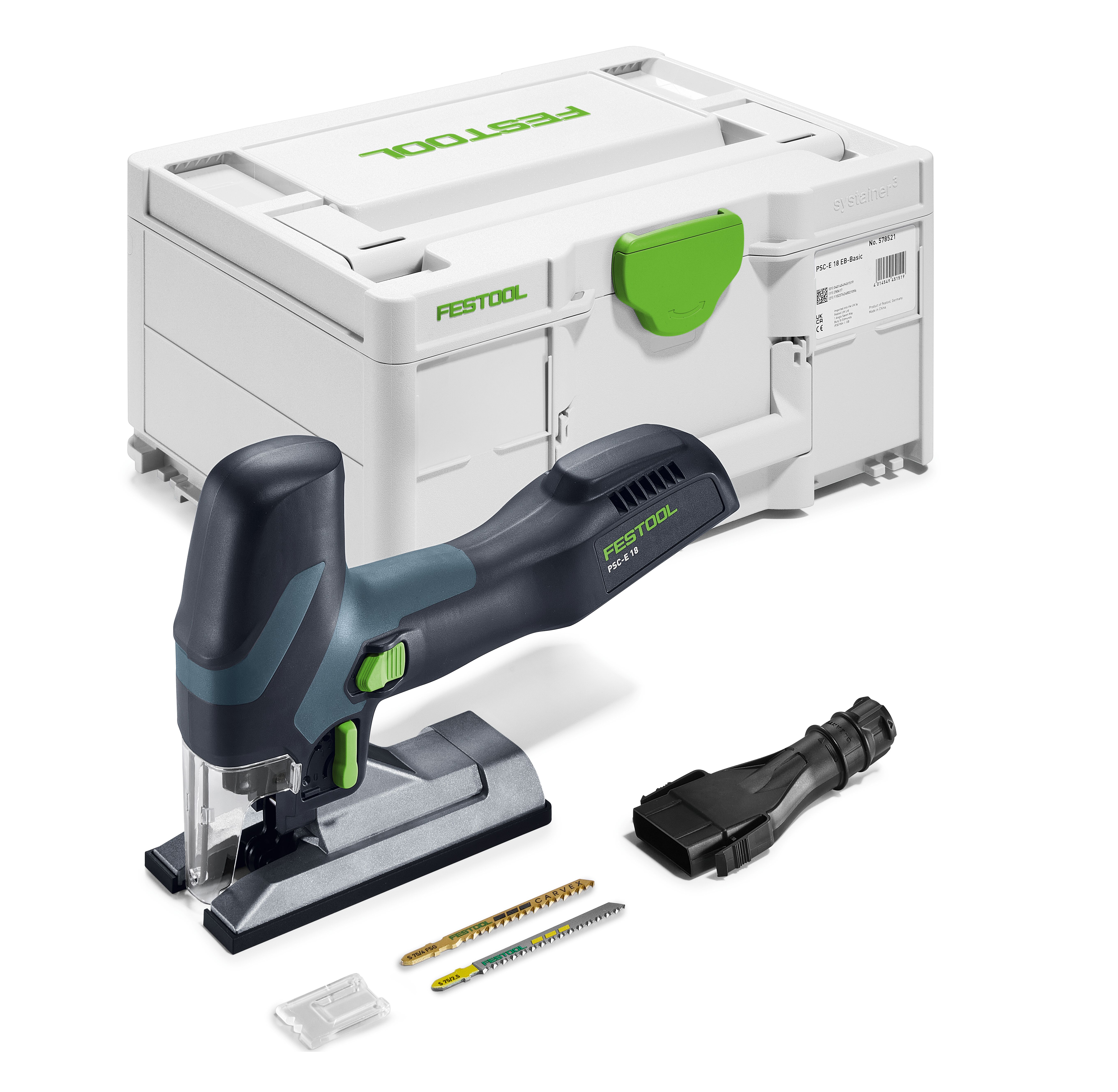 FESTOOL Akku-Pendelstichsäge PSC-E 18 EB-Basic