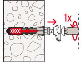 FISCHER DuoPower 5x25 EasyHook Angle 8Stk.