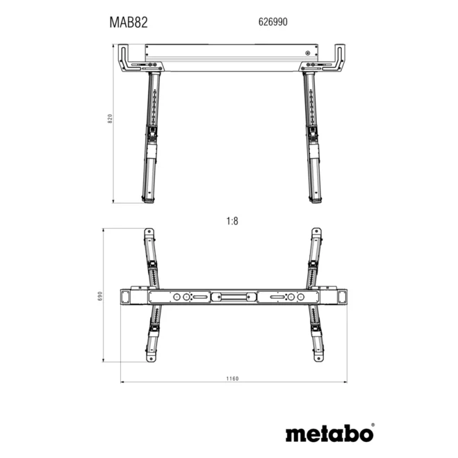 METABO Arbeitsbock-Set MAB 82