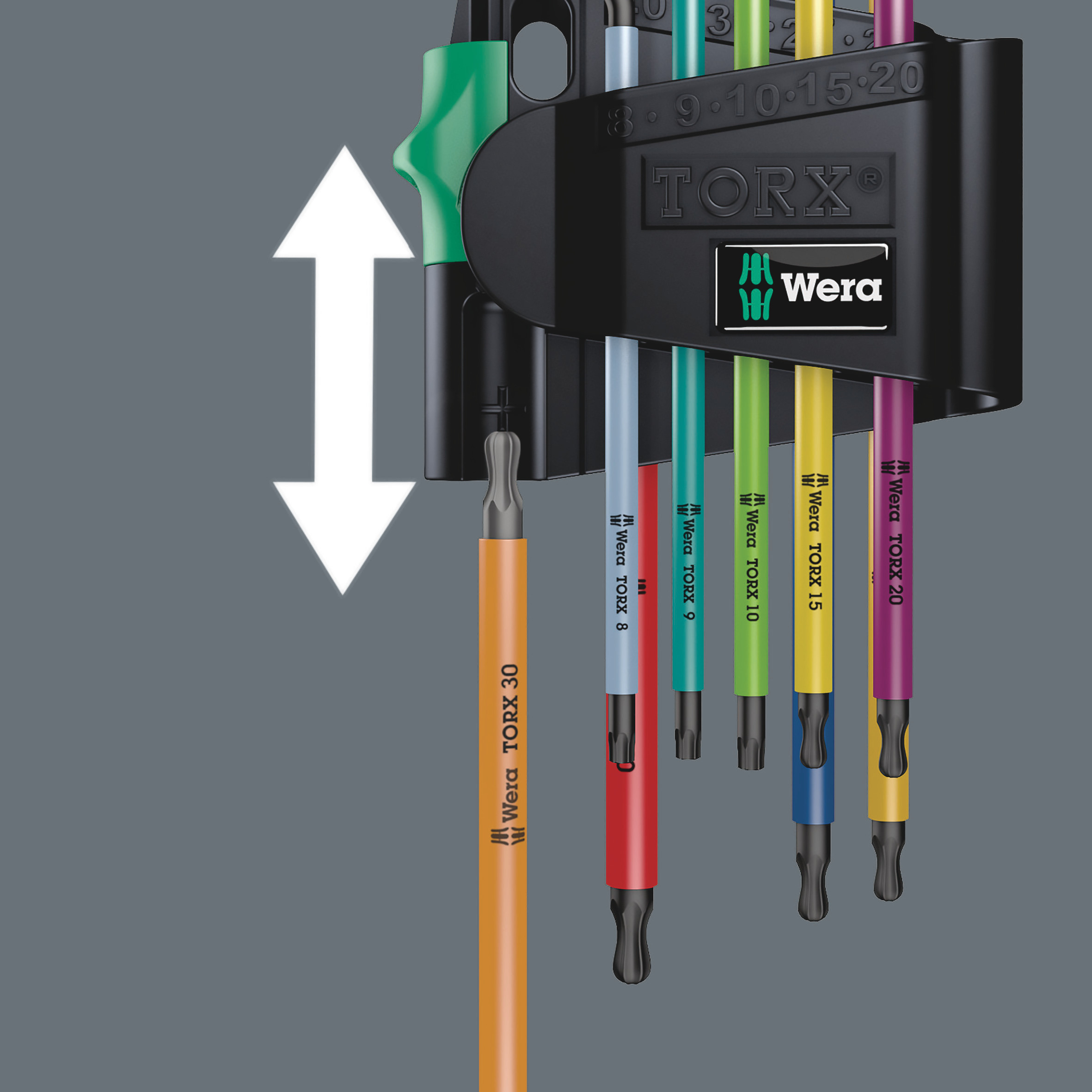 WERA 967/9 TX BO Multicolour 1 SB SiS, 9-teilig